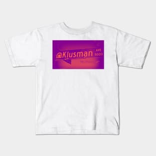 Klusman Avenue, Rancho Cucamonga, California by Mistah Wilson Kids T-Shirt